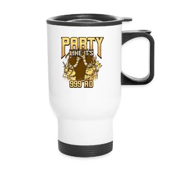 Norse Viking Mythology Design for Viking Warriors - Thermal mug with handle - white - Front