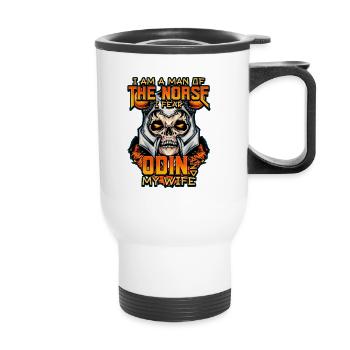 Norse Viking Mythology Design for Viking Warriors - Thermobecher mit Tragegriff - Weiß - Vorne
