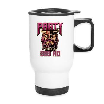 Norse Viking Mythology Design for Viking Warriors - Thermal mug with handle - white - Front