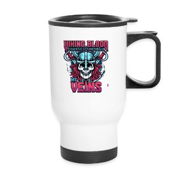 Norse Viking Mythology Design for Viking Warriors - Thermobecher mit Tragegriff - Weiß - Vorne
