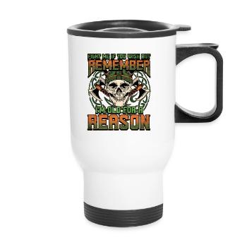 Conception de la mythologie viking nordique pour les guerriers vikings - Tasse isotherme avec poignée - blanc - Devant