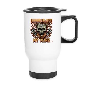 Conception de la mythologie viking nordique pour les guerriers vikings - Tasse isotherme avec poignée - blanc - Devant