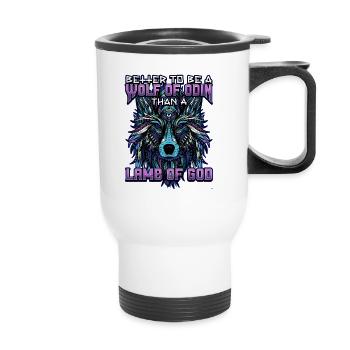 Norse Viking Mythology Design for Viking Warriors - Thermobecher mit Tragegriff - Weiß - Vorne