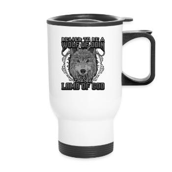 Norse Viking Mythology Design for Viking Warriors - Thermobecher mit Tragegriff - Weiß - Vorne