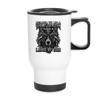 Norse Viking Mythology Design for Viking Warriors - Thermobecher mit Tragegriff - Weiß - Vorne