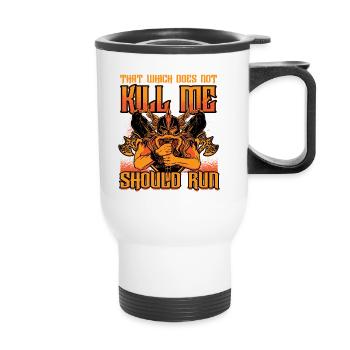 Norse Viking Mythology Design for Viking Warriors - Thermal mug with handle - white - Front