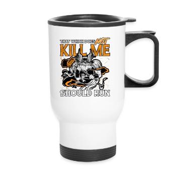 Norse Viking Mythology Design for Viking Warriors - Thermobecher mit Tragegriff - Weiß - Vorne