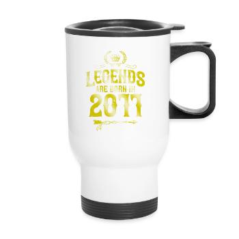 2011 legends born in - Thermal mug with handle - white - Front