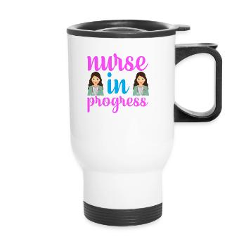 Urgence de l’hôpital infirmier - Tasse isotherme avec poignée - blanc - Devant