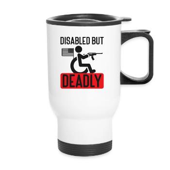 2nd Amendment Gun Lover Pro Gun Control - Thermal mug with handle - white - Front