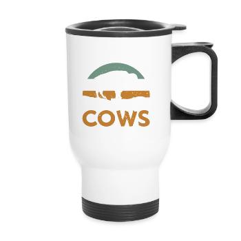Bison Buffalo Water Buffalo National Park - Thermal mug with handle - white - Front