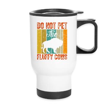 Bison Buffalo Water Buffalo National Park - Thermal mug with handle - white - Front