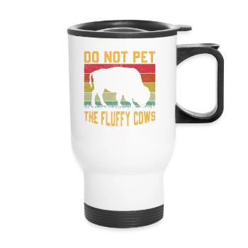 Bison Buffalo Water Buffalo National Park - Thermal mug with handle - white - Front