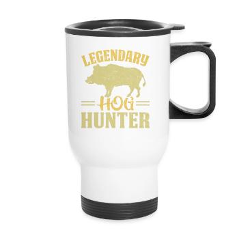 Chasse au sanglier Chasse Chasse Chasse Chasse Gibier Cadeau - Tasse isotherme avec poignée - blanc - Devant