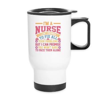 Nurse Hospital Emergency Doctor Paramedic - Thermal mug with handle - white - Front