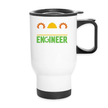 Mechanik Ingenieur Maschinenbau - Thermobecher mit Tragegriff - Weiß - Vorne