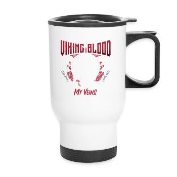Conception de la mythologie viking nordique pour les guerriers vikings - Tasse isotherme avec poignée - blanc - Devant