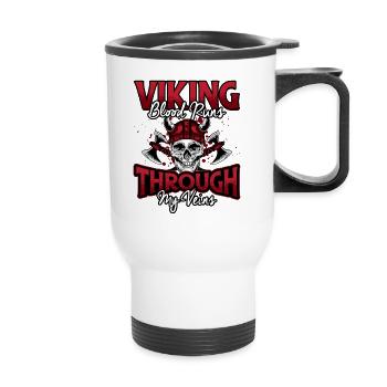 Norse Viking Mythology Design for Viking Warriors - Thermal mug with handle - white - Front