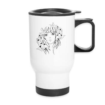 Manga Anime Koi - Thermal mug with handle - white - Front