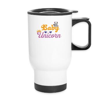 Bébé Einhorn Licorne - Tasse isotherme avec poignée - blanc - Devant