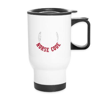 Norse Viking History Design for Viking Warriors - Thermobecher mit Tragegriff - Weiß - Vorne
