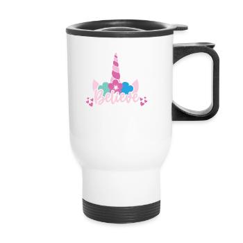 Belief in Unicorn Unicorn - Thermal mug with handle - white - Front
