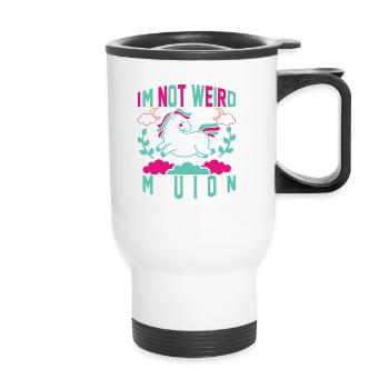 I'm not weird, I'm a unicorn unicorn - Thermal mug with handle - white - Front