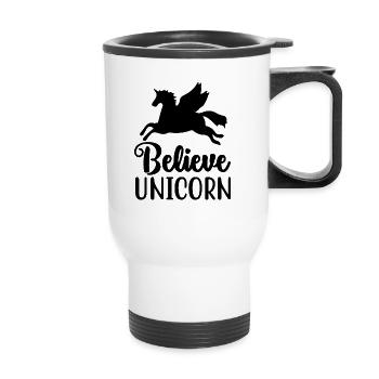 Belief in Unicorn Unicorn - Thermal mug with handle - white - Front