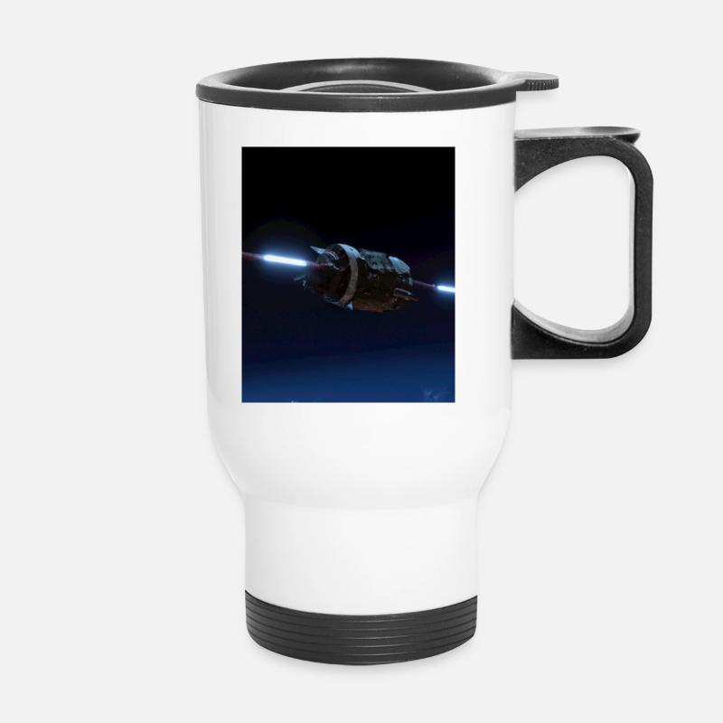 Raumschiff - Thermobecher mit Tragegriff - Weiß