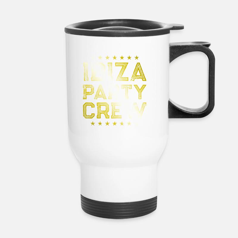 Ibiza Party Crew - Thermal mug with handle - white