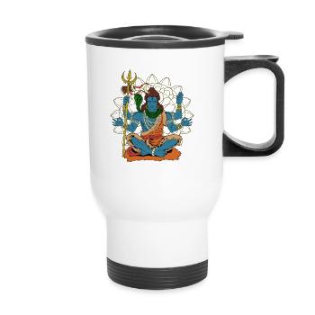 Hindu God - Shiva - Thermal mug with handle - white - Front