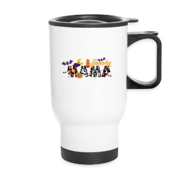 Spooky mama halloween citrouille sorcières fantômes - Tasse isotherme avec poignée - blanc - Devant