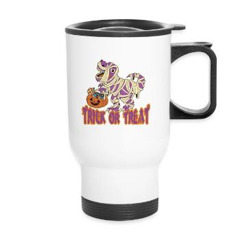 Scary halloween pumpkin witches zombie ghosts - Thermal mug with handle - white - Front