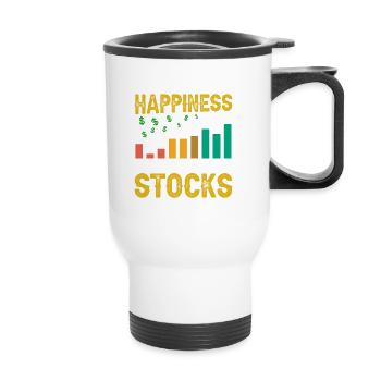 Trader Day Trading Forex Finance Actions boursières - Tasse isotherme avec poignée - blanc - Devant