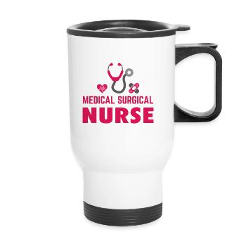KRANKENSCHWESTER Medical Surgical Nurse - Thermal mug with handle - white - Front