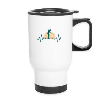 Golf Golf Golfeurs Sports - Tasse isotherme avec poignée - blanc - Devant