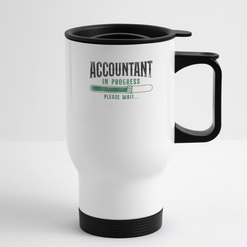 Comptable Comptable Comptable Comptabilité Tasse isotherme avec poignée