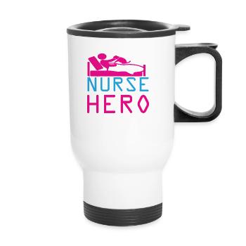 KRANKENSCHWESTER Nurse Hero - Thermal mug with handle - white - Front