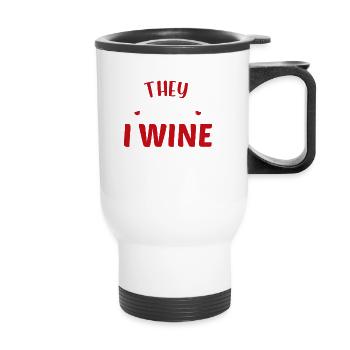 I vins - Tasse isotherme avec poignée - blanc - Devant