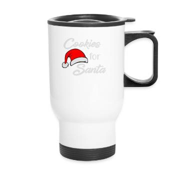 Cookies for Santa Claus Christmas - Thermal mug with handle - white - Front