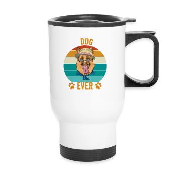 Best dog dad of all time - Thermal mug with handle - white - Front