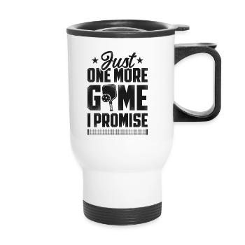 Pickleball Just One More Game I - Thermal mug with handle - white - Front