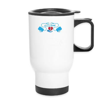 Infirmière épineuse - Tasse isotherme avec poignée - blanc - Devant