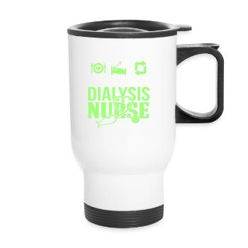 MANGER SOMMEIL INFIRMIÈRE RÉPÉTER - Tasse isotherme avec poignée - blanc - Devant