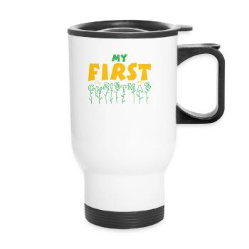 My first Christmas Christmas season - Thermal mug with handle - white - Front