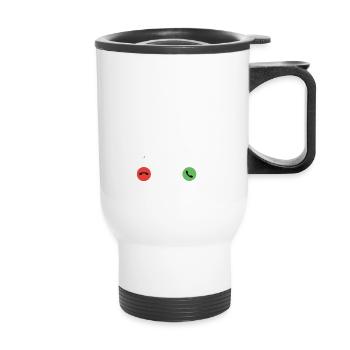 Je suis retraité mon boulot conduire camping car - Tasse isotherme avec poignée - blanc - Devant
