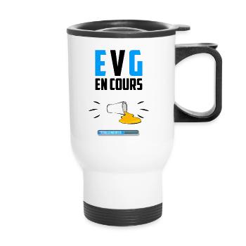 EVG en cours - Marié - Tasse isotherme avec poignée - blanc - Devant