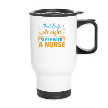 NURSE Nurse - Thermal mug with handle - white - Front