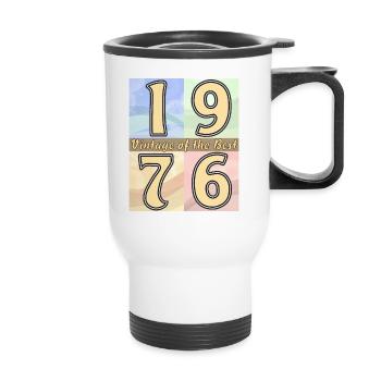 BIRTHDAY YEAR 1976 - Thermal mug with handle - white - Front