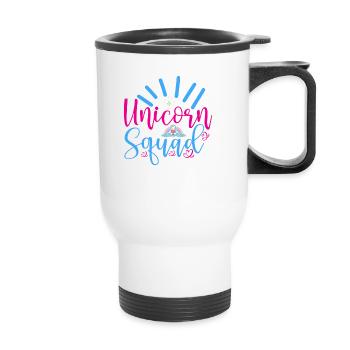 Einhorn Squad Unicorn - Thermobecher mit Tragegriff - Weiß - Vorne